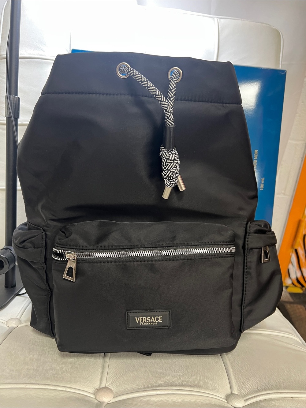 Versace Black Drawstring Backpack - Picture 16 of 16